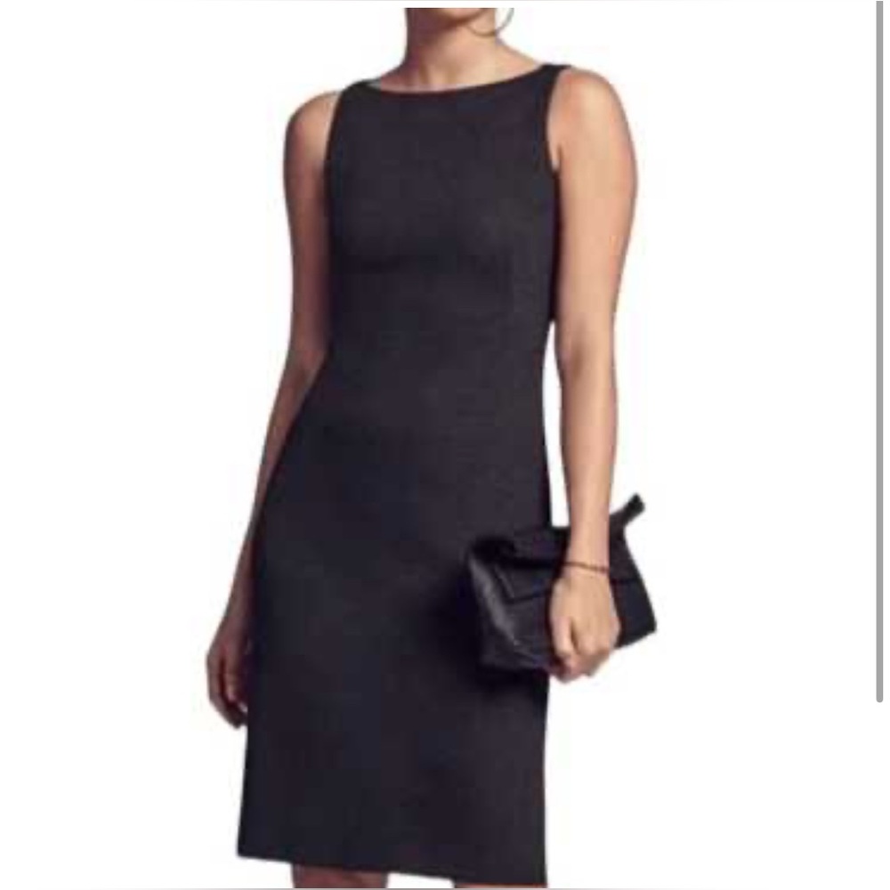 MM LaFleur Charcoal Gray Ponté Lydia Dress Sz 6
